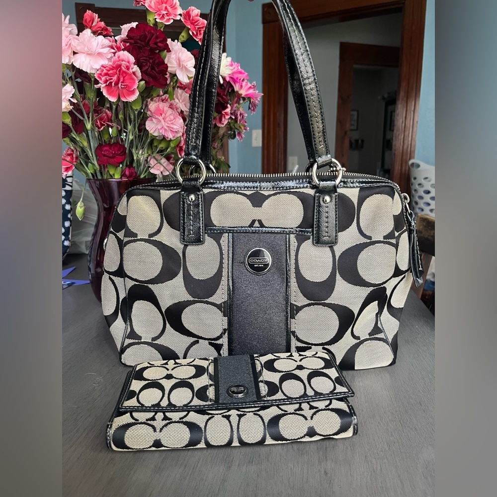 Coach Signature Handbag and Wallet
